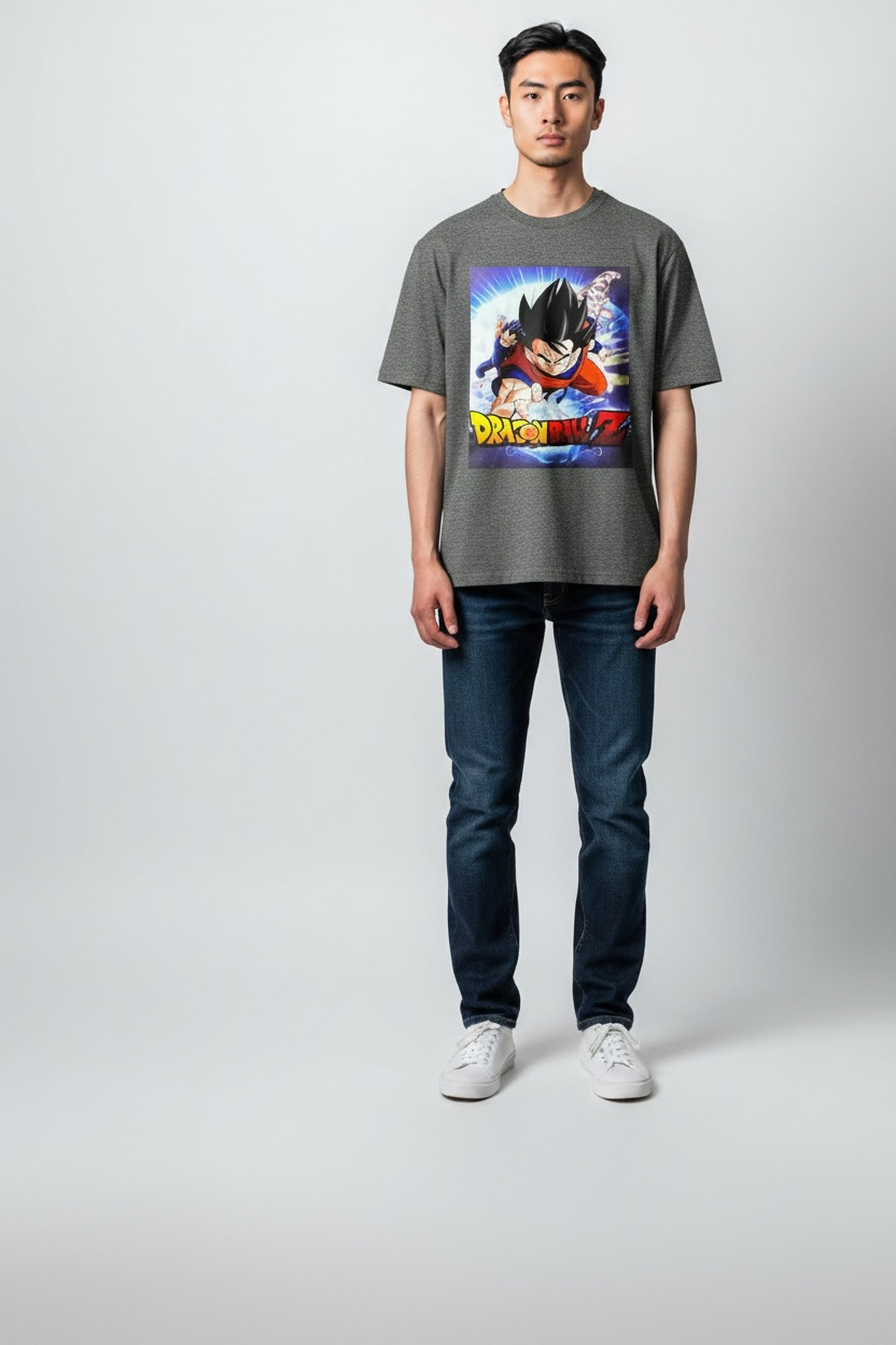 Playerytees Dragon Ball Super Goku Character Men’s Black T-shirt