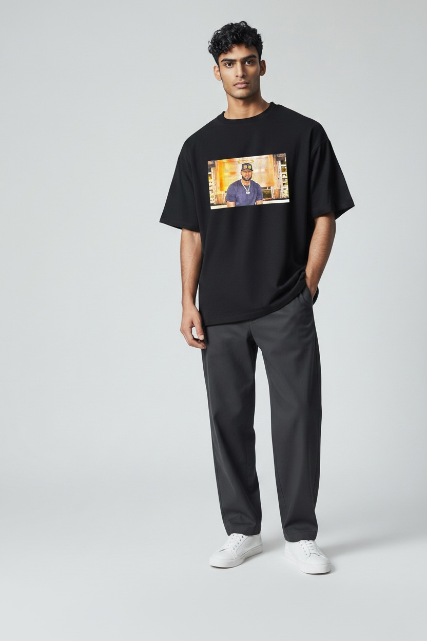 Playerytees Urban Style Portrait Graphic T-Shirt