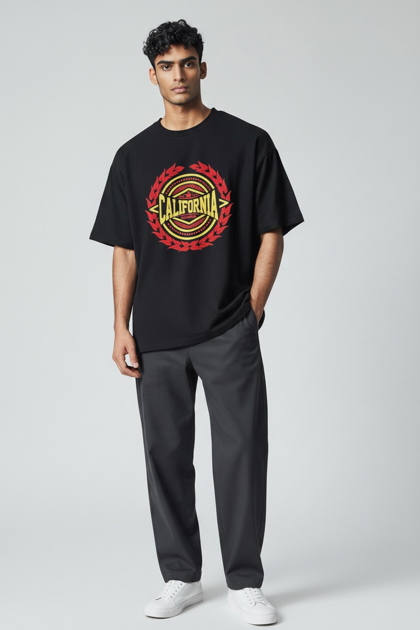 Playerytees California State Emblem Graphic T-Shirt