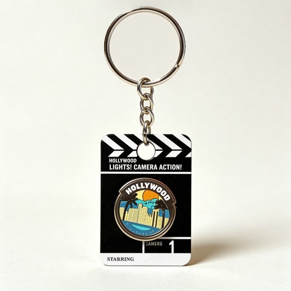 Hollywood Lights Camera Action Style - Keychain