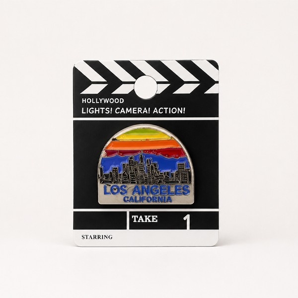 Los Angeles California Lights Camera Action Style - Keychain