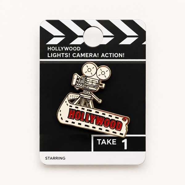 Hollywood Lights Camera Action Style - Keychain