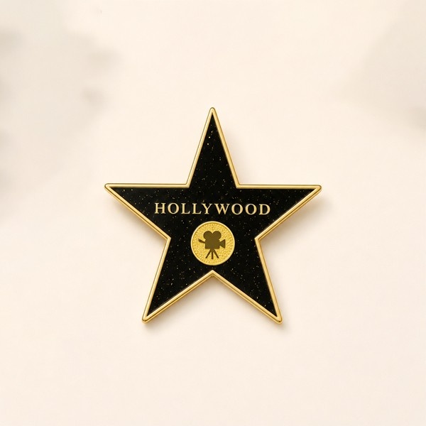 Hollywood Gold Star Keychain – Hollywood Walk of Fame Style