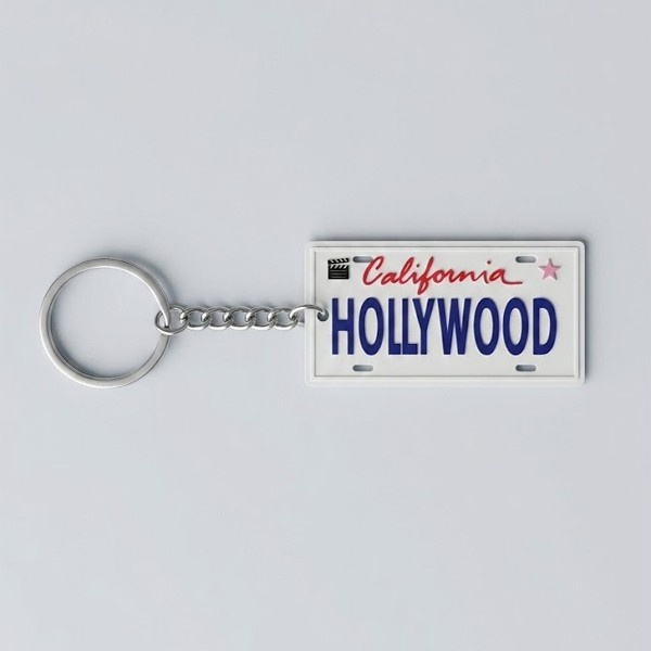 California Hollywood Opener And Keychain – California License Plate Style